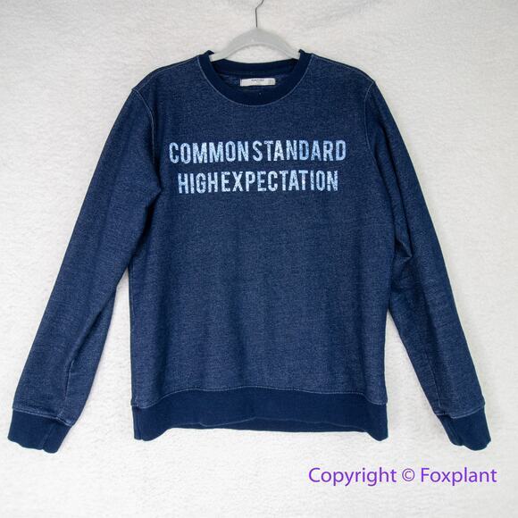 Mango men's navy blue‎ sweatshirt, US size S - Picture 1 of 12